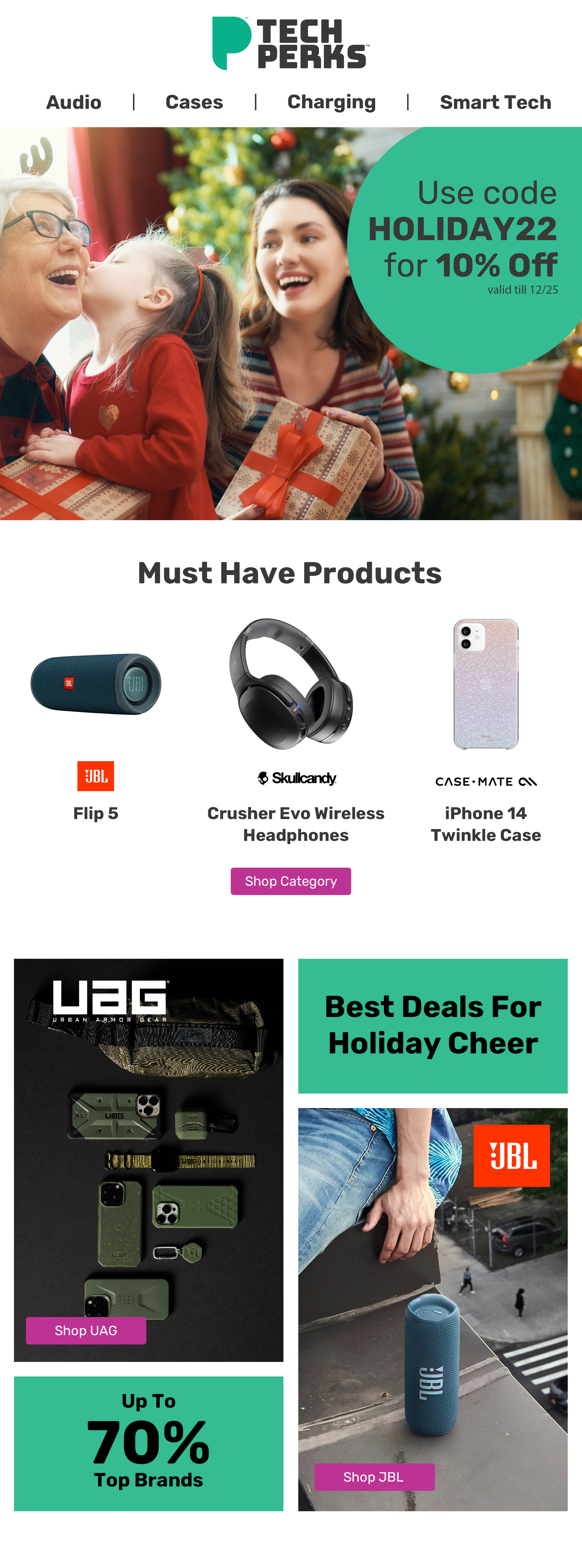 Tech Perks Marketing Email